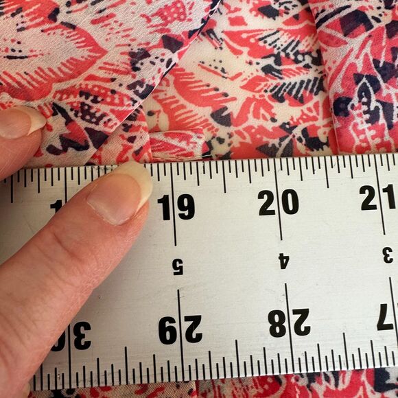 Red Camel Women's M Boho Multicolor Short Flutter Sleeve Pullover Blouse - Picture 9 of 10